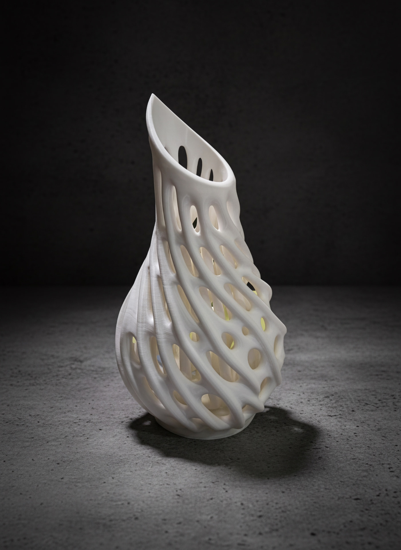 Vaso organico — scultura luminosa